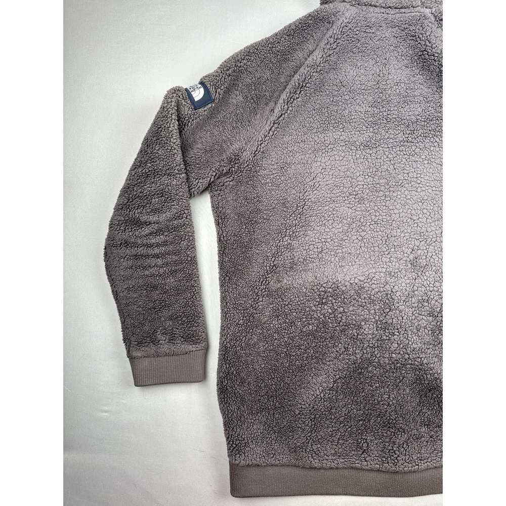 The North Face Sherpa Fleece Hoodie Jacket Women's Large Gray Lavender Full Zip - Picture 8 of 14